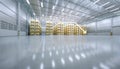 3d rendering of warehouse with concept for reduce.