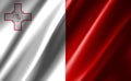 3D rendering of the waving flag Malta
