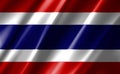 3D rendering of the waving flag Thailand