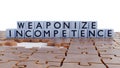 Weaponized incompetence with uncomplete jigsaw pieces Royalty Free Stock Photo