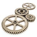 3D Web Layout Gears Isolated on White Background Royalty Free Stock Photo