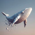 3d rendering whale animal