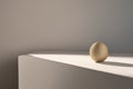 3 d rendering of a white and brown egg on a light background3 d rendering of a white and brown egg on a light background3 d render Royalty Free Stock Photo