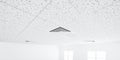 3d rendering of white ceiling inside building Royalty Free Stock Photo