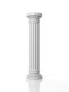 3d rendering white marble pillar Royalty Free Stock Photo