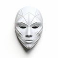 Minimal Geometric 3d Mask By Sza - White Background