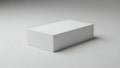 White Rectangular Box on Gray Background Royalty Free Stock Photo