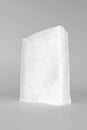 3d rendering of a sack of cement on white background