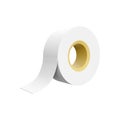 3d rendering White tape, scotch tape, adhesive tape on white background. 3D rendering ribbon, icon