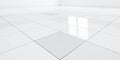 3d rendering of white tile floor for background Royalty Free Stock Photo