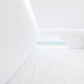 3d rendering of white tile floor for background Royalty Free Stock Photo