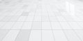 3d rendering of white tile floor for background Royalty Free Stock Photo
