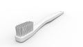 3d rendering of a white tootbrush isolated in a clean studio background Royalty Free Stock Photo