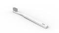 3d rendering of a white tootbrush isolated in a clean studio background Royalty Free Stock Photo