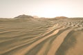 3d rendering, the wide desert, with stripes shapes