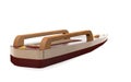 3D rendering wooden toy boat