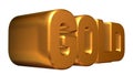 3D Rendering of the Word Gold