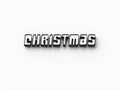 3D RENDERING WORDS `CHRISTMAS` ON PLAIN BACKGROUND