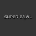 3D RENDERING WORDS `SUPER BOWL` AND RUGBY BALL ON PLAIN BACKGROUND