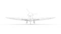 3d rendering of a world war two fighter airplane isolated in white background Royalty Free Stock Photo