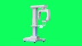 X-ray scanner machine for dental treatment on green screen vdo 4k