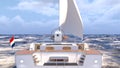 3D rendering of a yacht