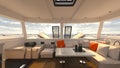 3D rendering of a yacht