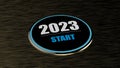 3d rendering of 2023 year start BTN