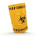 3D rendering biohazard barrel