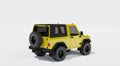 3D rendering. Yellow SUV on a white background, side view. Car model for background, content for the automotive industry Royalty Free Stock Photo