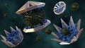 molecular virus trap of DNA origami technology