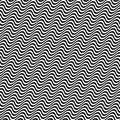 3D repeating black white angular wave pattern