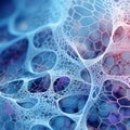Biomimicry-inspired Edge Computing Background With Intricate Cell Structures