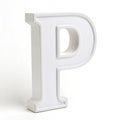 3D Alphabet Letter P isolated on white background Royalty Free Stock Photo