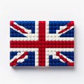 3D representation of the United Kingdom\'s iconic flag, the Union Jack Royalty Free Stock Photo