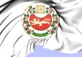 3D Republic of Khakassia Coat of Arms, Russia. Royalty Free Stock Photo