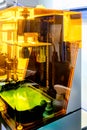 3d resin printer in interior showroom Royalty Free Stock Photo