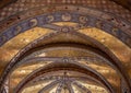 d, restored interior of Fitzrovia Chapel at Pearson Square in London W1, UK.