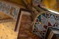 d, restored interior of Fitzrovia Chapel at Pearson Square in London W1, UK.