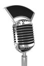 3d Retro radio microphone Royalty Free Stock Photo