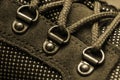 D-rings on trekking boot