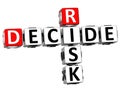 3D Risk Decide Crossword