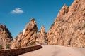 Calanches of Piana in Corsica Royalty Free Stock Photo