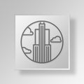 3D 30 Rockefeller Plaza icon Business Concept