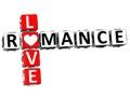 3D Romance Love Crossword text