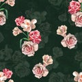 3d rose floral design pattern for textile digital print designing