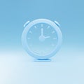 3d Round clock. Time-keeping , measurement of time, time management and deadline concept. Vector illustration