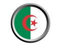 3D Round Flag of Algeria