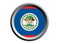 3D Round Flag of Belize