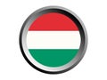 3D Round Flag of Hungary Royalty Free Stock Photo